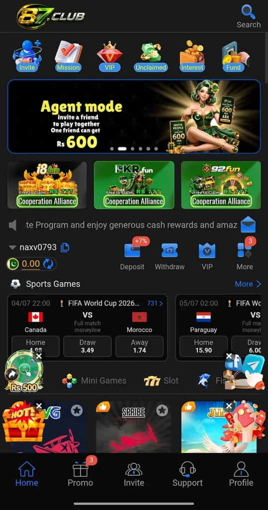 87.CLUB Game Download APK 2026